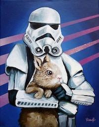 Bunny-Holding Sci-Fi Figures Image 2