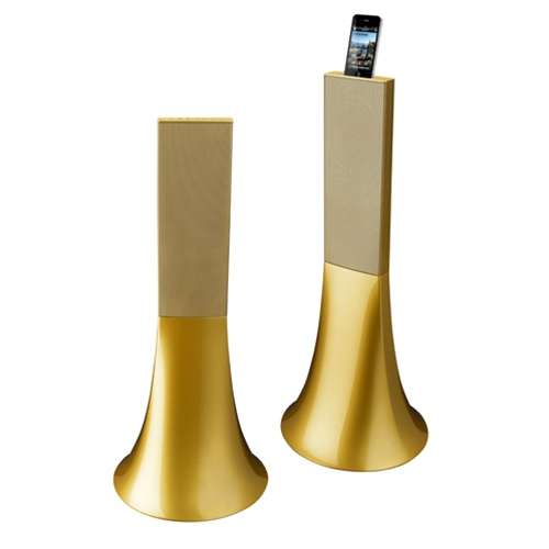 Gorgeous Gold Speakers