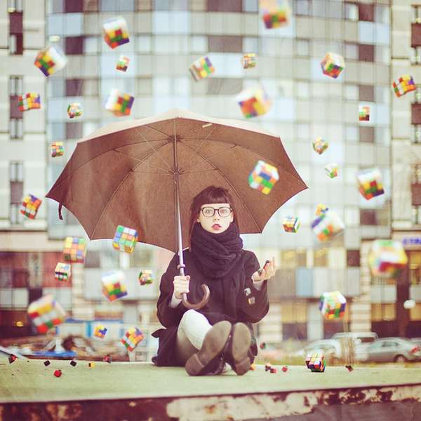 Rubik's Cube Rain Photos