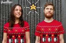 Faux Gamer Christmas Sweaters