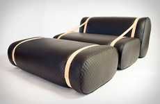 Strapped Leather Seating