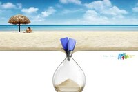 Beachscape Hourglass Ads Image 4