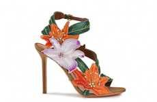 Ravishing Flower-Adorned Footwear