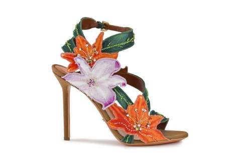 Ravishing Flower-Adorned Footwear