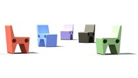 Color-Blocked Beach Furniture Image 5