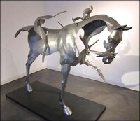Dissipating Equestrian Sculptures