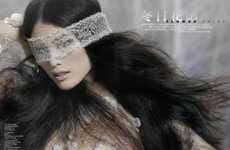 Ethereal Lace Mask Editorials