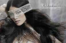 Ethereal Lace Mask Editorials