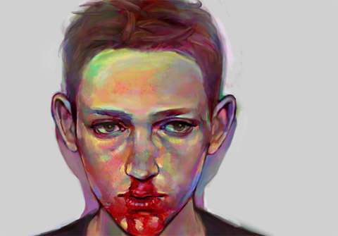 Blood-Smeared Youth Photography