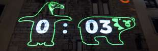 Laser Christmas Graffiti