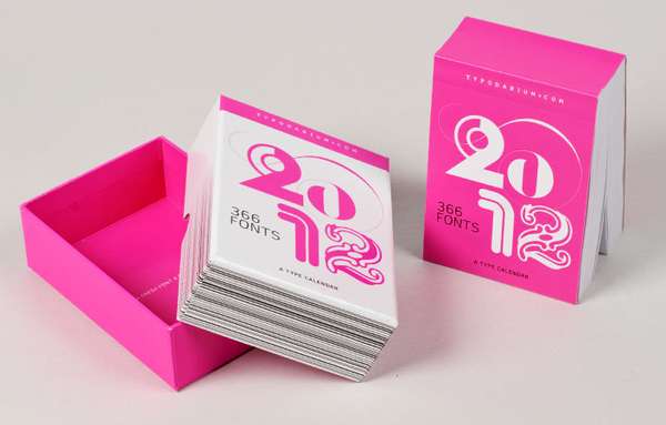 Funky Font Calendars
