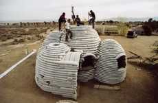 Cylindrical Sandbag Shelters