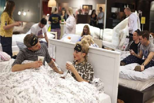 Furniture Store Slumber Parties