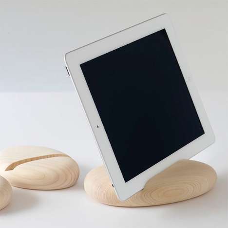 Pebble-Like Tablet Holders