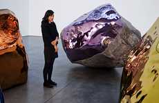 Metallic Stone Sculptures