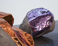 Metallic Stone Sculptures Image 2