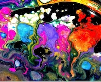 Unearthly Paint Macrophotography Image 2