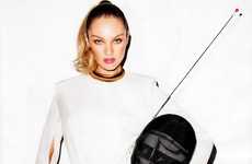 Sultry Sports-Playing Supermodels