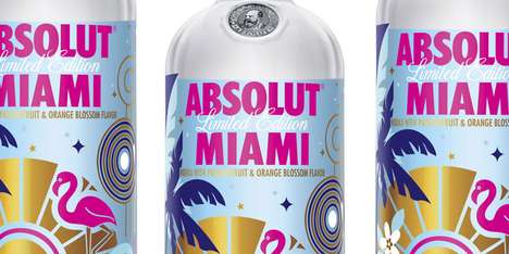 Palm Tree-Adorned Beverages