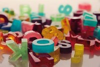 Colorful Edible Typography