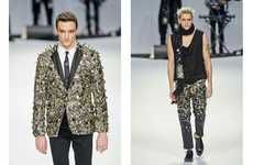 Bedazzling Buttoned Menswear