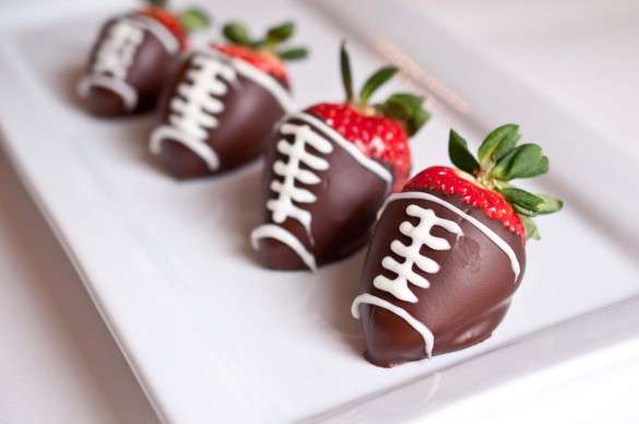 Chocolate Football Fruits