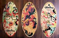 Graffiti-Adorned Beach Boards