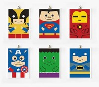 Flattened Pop Culture Figures
