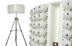 Salvaged Laundry Machine Lighting