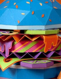 Bright Burger Sculptures Image 2