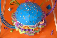 Bright Burger Sculptures Image 5