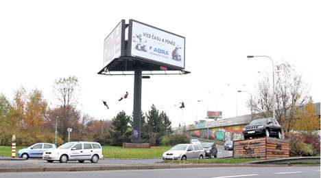 Spinning Billboard Swings