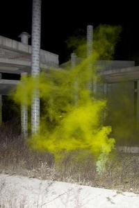 Sulking Neon Smoke Photography Image 5