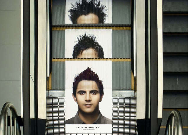 Escalator Morphs Hairstyles