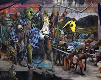 Taunting Collage Paintings Image 4