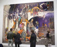 Taunting Collage Paintings Image 5