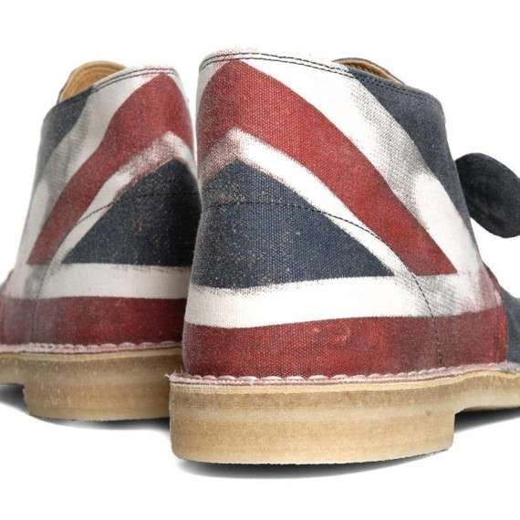 Bottes Desert Clarks Originals Pour Hommes Union Jack Multi