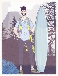 Illustrated Surfwear Lookbooks Image 4