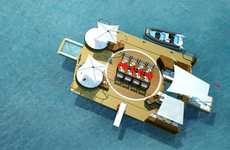 Folding Aquatic Party Platforms