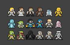8-Bit Movie Cast Caricatures
