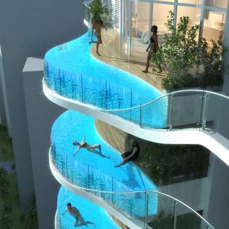 Floating Balcony Pools