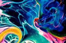 Trippy Techicolored Portraits