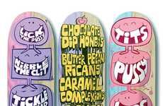 Cartoon-Clad Skateboard Decks