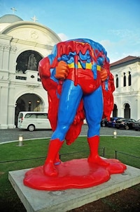 Melting Superhero Sculptures Image 2
