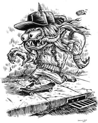 Sci-Fi Skater Illustrations Image 7
