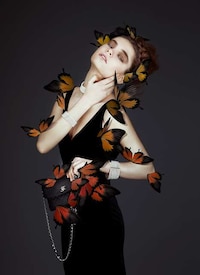 Butterfly-Infused Beauty Photography Image 2