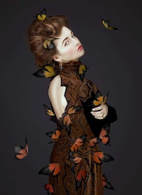 Butterfly-Infused Beauty Photography Image 3