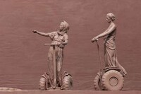Segway-Riding Sculptures