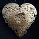 Elaborate Paper Heart Sculpture Jewelry Image 4
