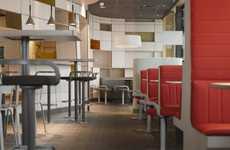 Futuristic Fast Food Shops